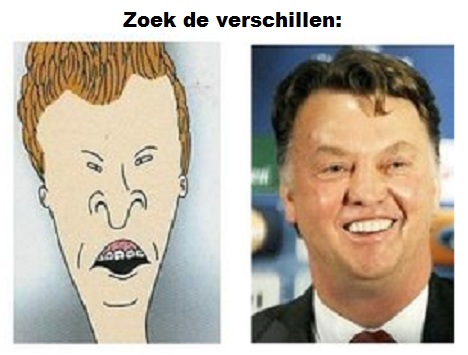 Buthead en Van Gaal: Zoek de verschillen