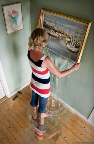 Painting still wet