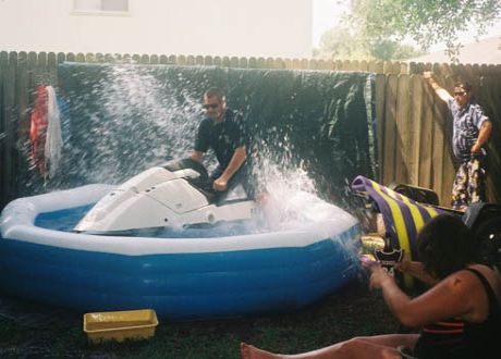 De jetski toch maar even uitproberen